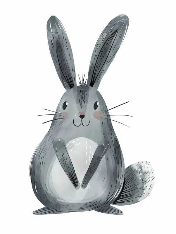 Shy Bunny Friend Children Prints & Kids Posters Get Yours