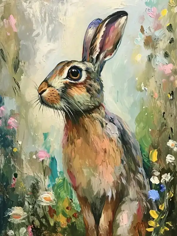 Dutch Rabbit Painting 3 Secure Checkout
