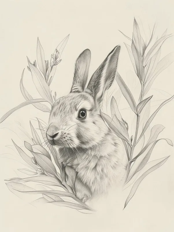 Bulk Order Argente Rabbit Drawing 4