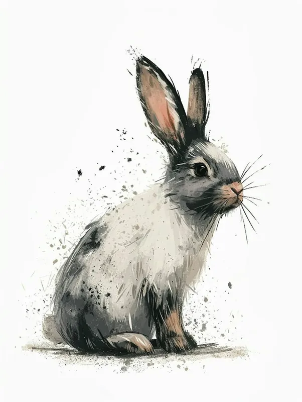 New Arrival Jersey Wooly Rabbit Nursery Illustration 2