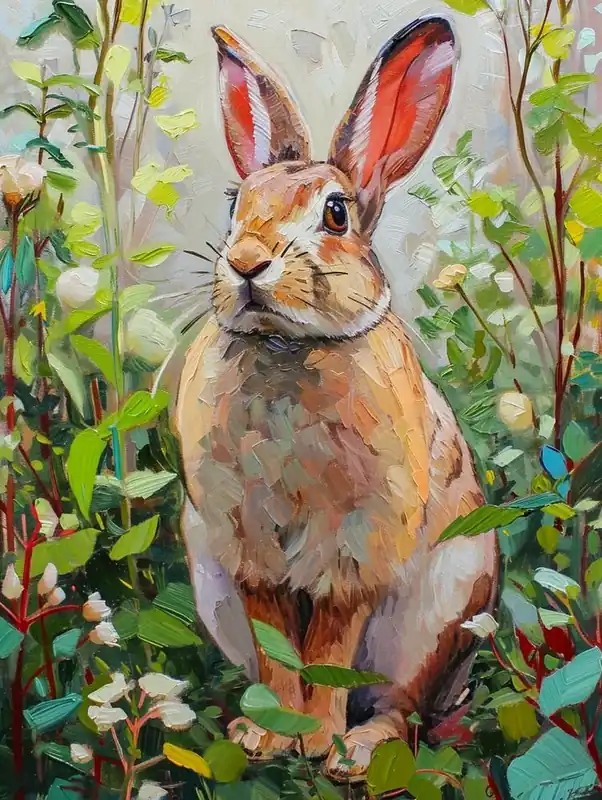 Professional Grade Thrianta Rabbit Painting 1