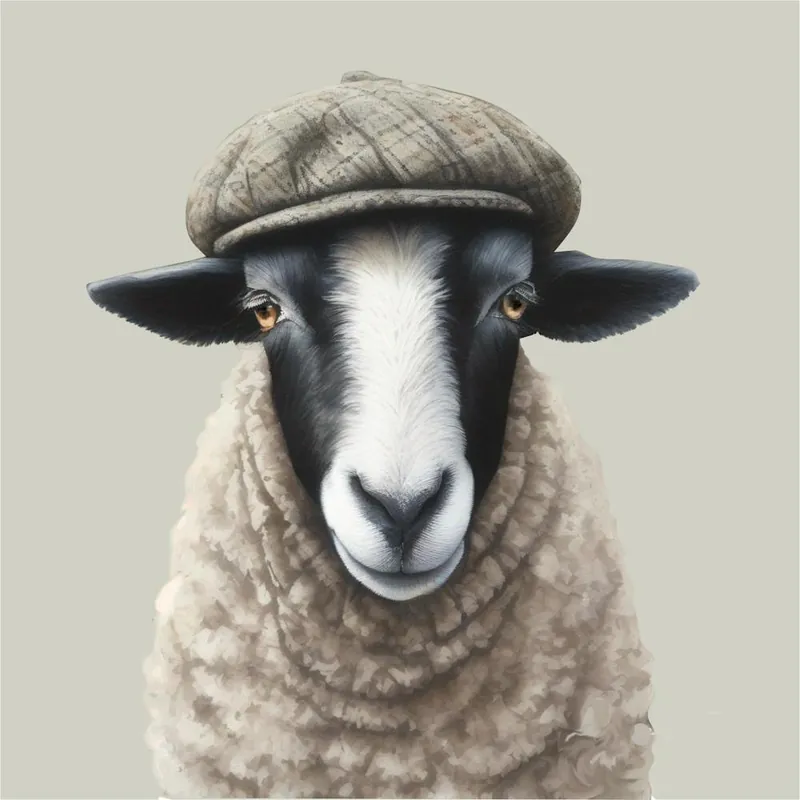 Same Day Shipping Rupert Sheep Final Flattened Plain