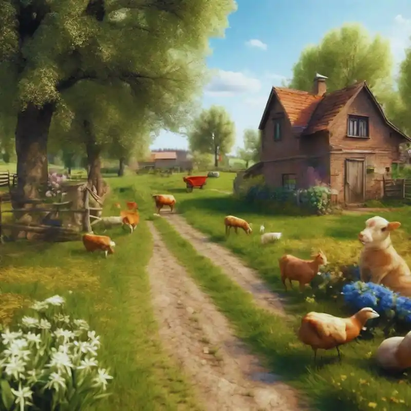 Farm Scene Direct From Factory