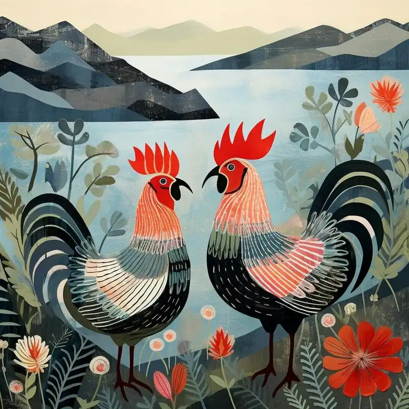 Bird In Nature Chicken 12 Worldwide Shipping