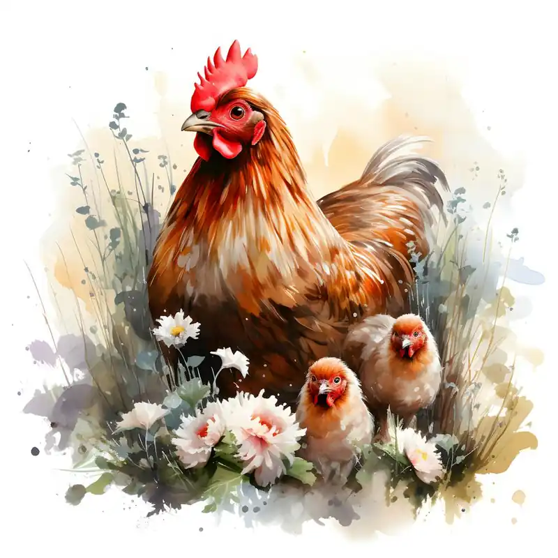 Factory Price Guiding Light Illustration Of Maternal Wisdom, Of The Mother Hen