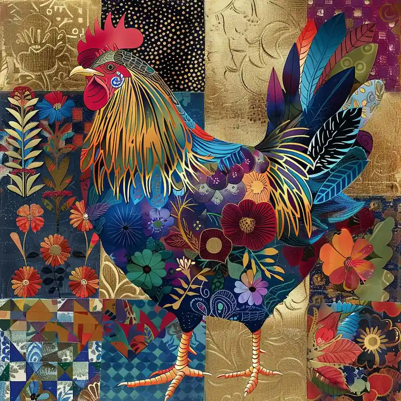 Best Price Patchwork Quilted Leghorn Chicken 2