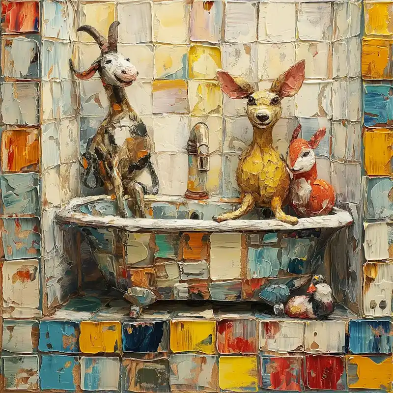 Trending Goats In The Bath 1