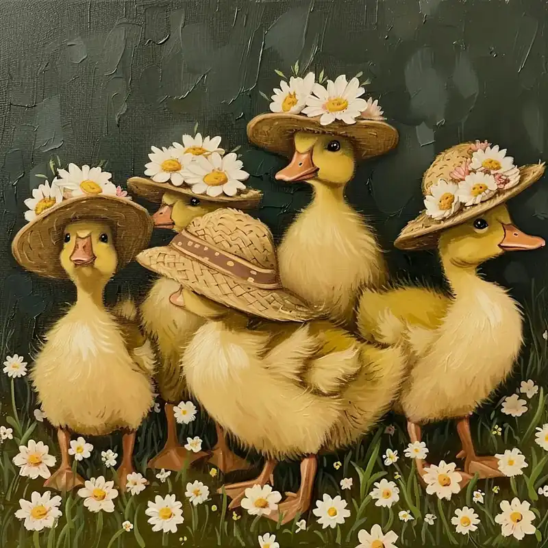 Limited Offer Ducklings Fairycore Painting 11