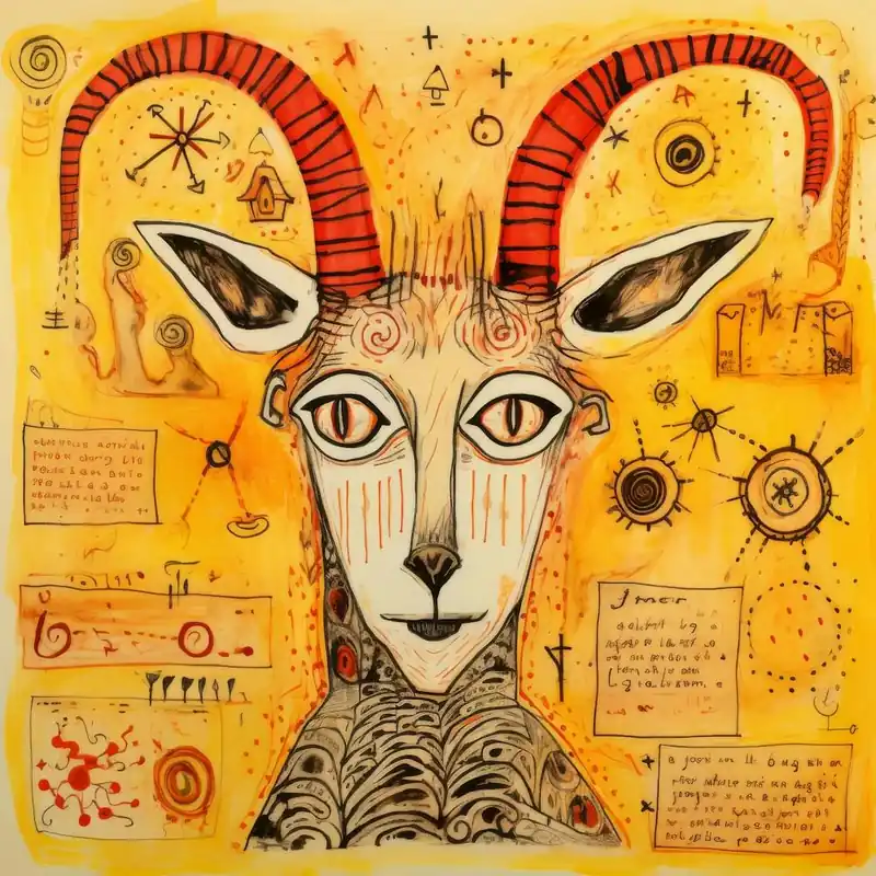 Premium Abstract Mountain Goat 2