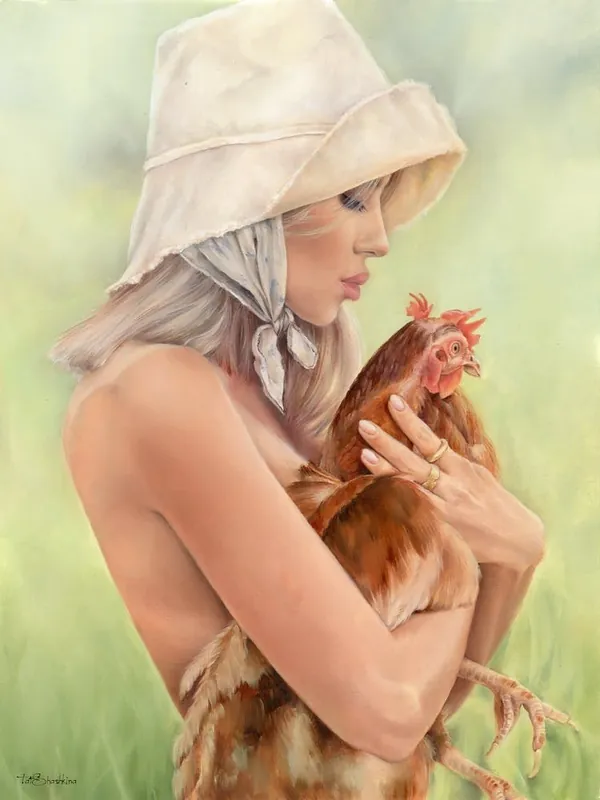 Special Offer Girl With a Chicken