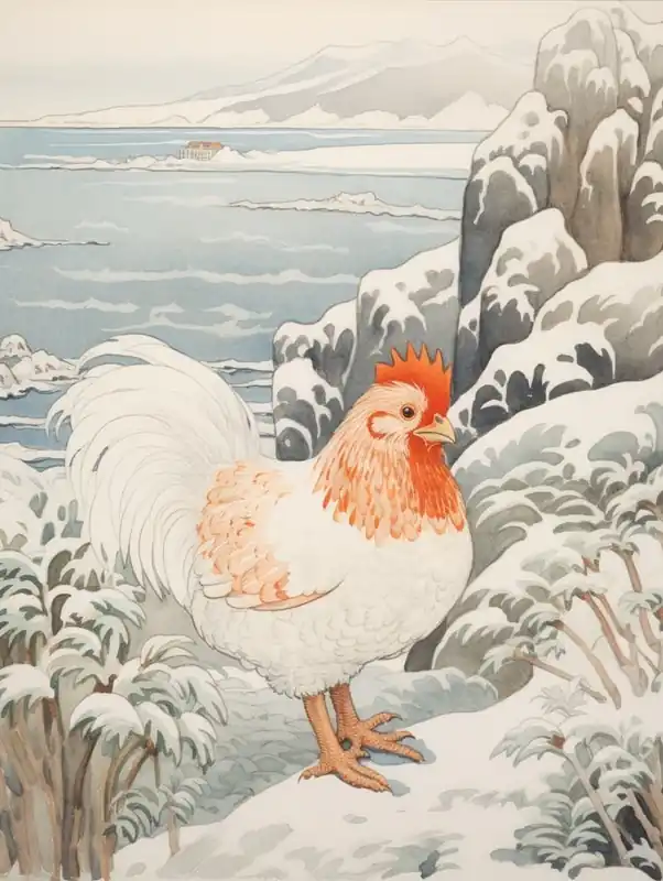 New Arrival Winter Bird Painting Chicken 1