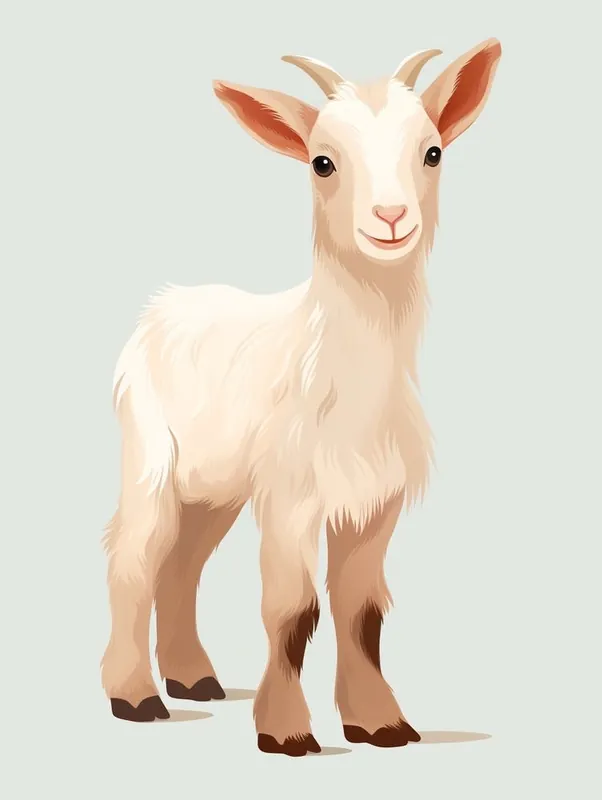 Direct From Manufacturer Baby Animal IllustrationGoat 7