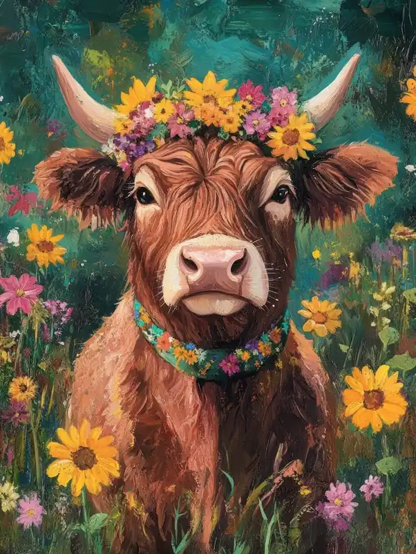 Cow In The Meadow Hot Deal