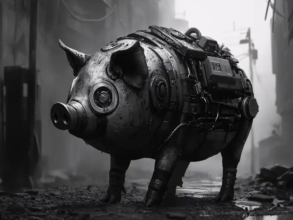 Reduced Price Steampunk Pig