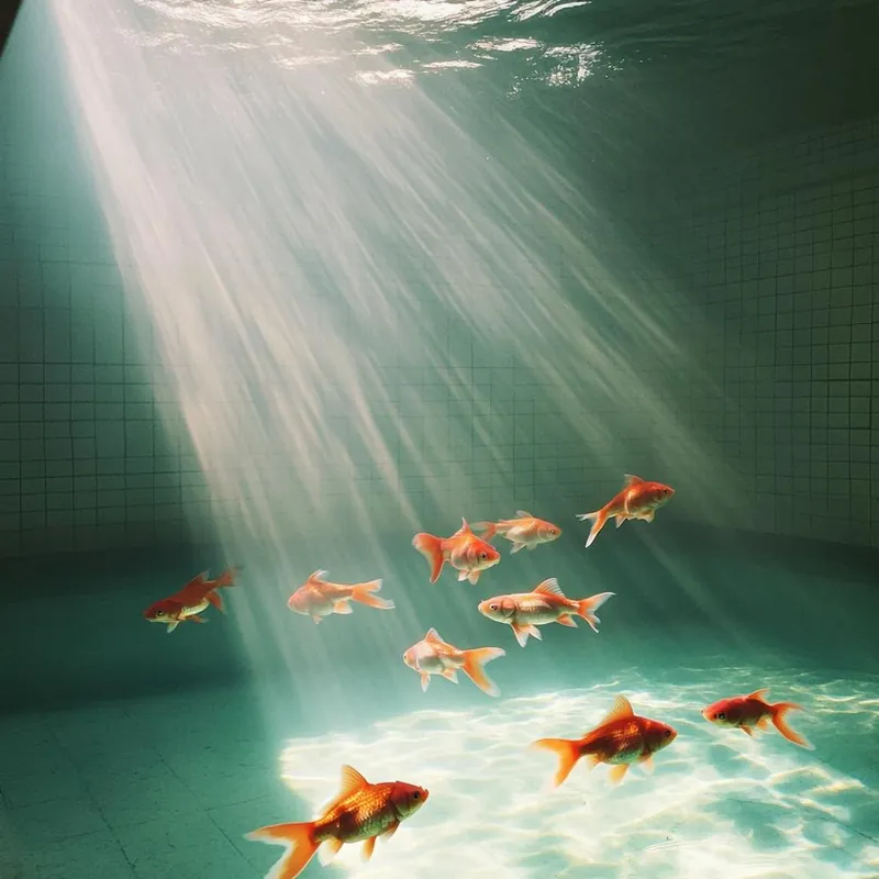Goldfish Swimming In A Pool Money Back Guarantee