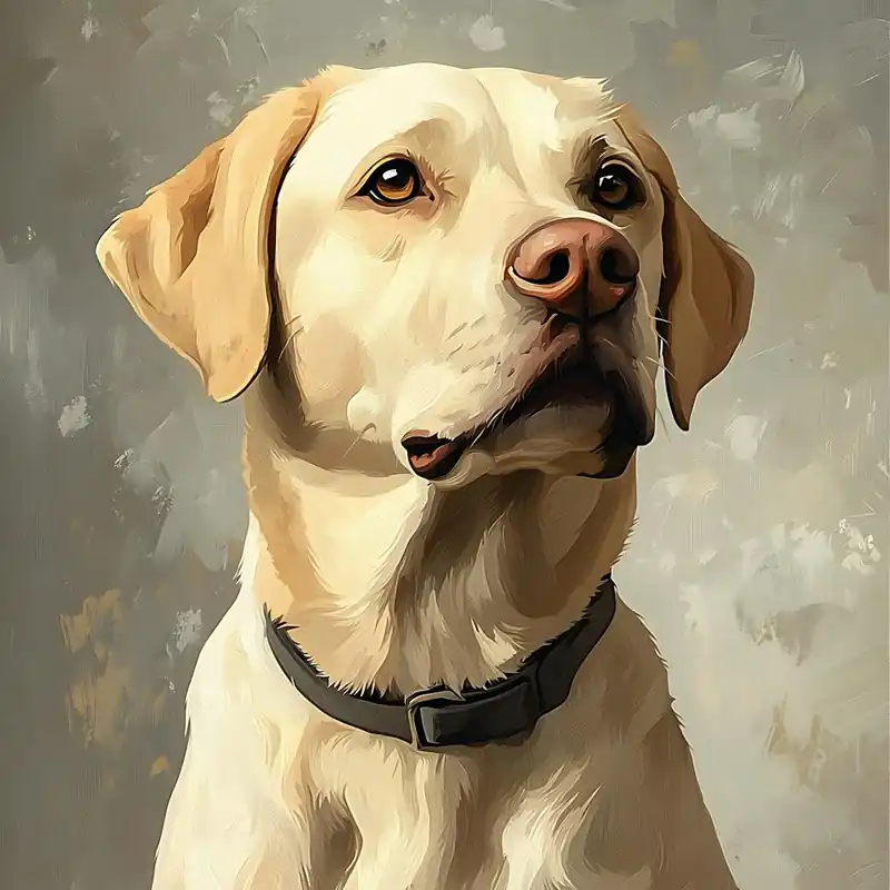 Trusted Brand Labrador Retriever Calm Oil Painting 7