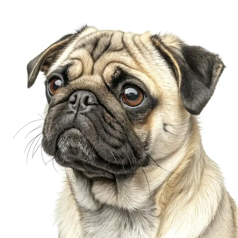Pug Dog Portrait Save Now