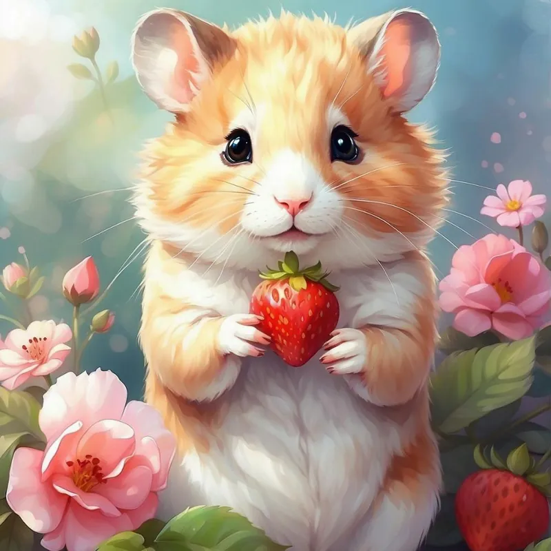 Hamster With Strawberry Holiday Sale