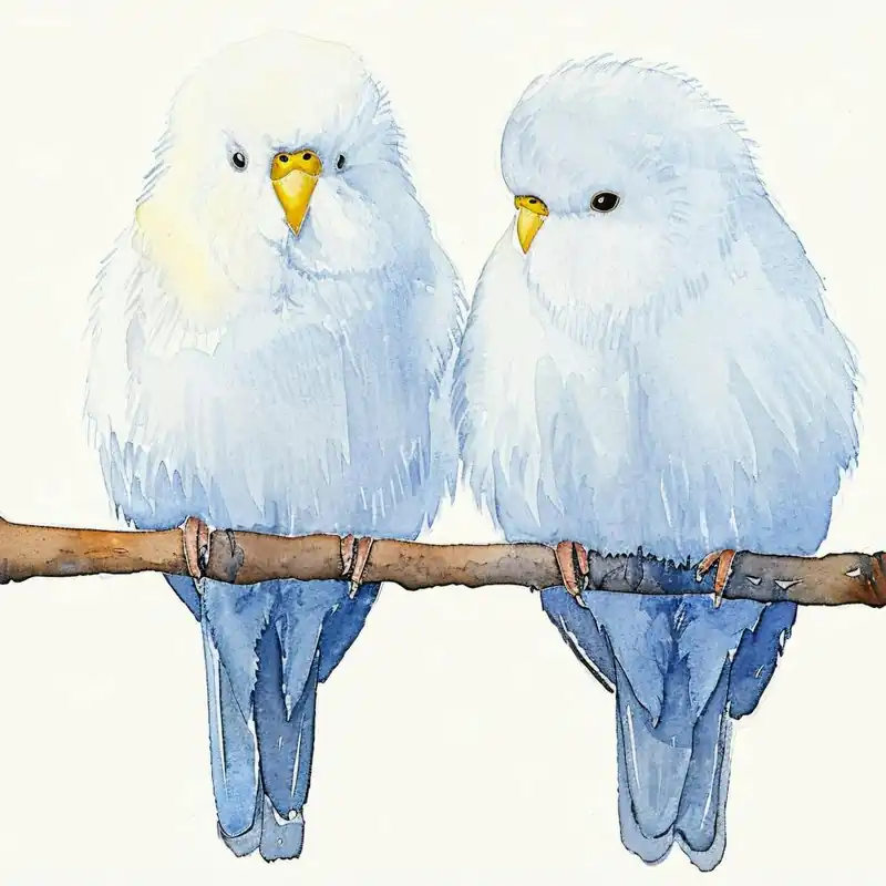 Today Only Two Birds Perched On A Branch