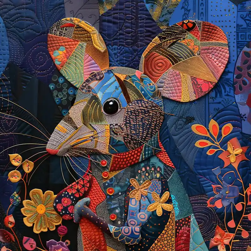Grab Now Patchwork Quilted Mouse 2
