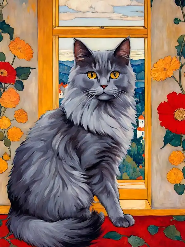 Cat By The Window In Demand