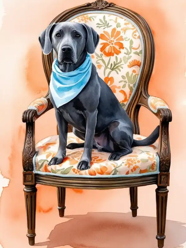 Dog Sitting In A Chair 5 Fresh Stock