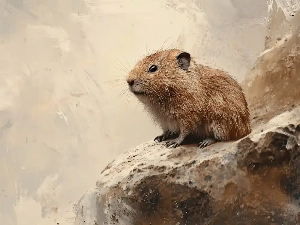 Affordable Hamster On A Rock