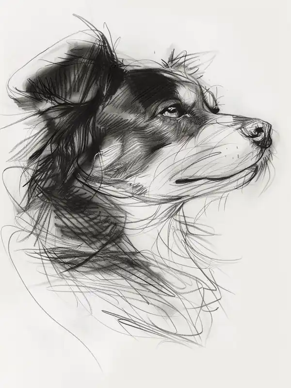 Shepherd Dog Charcoal Line 1 Top Rated